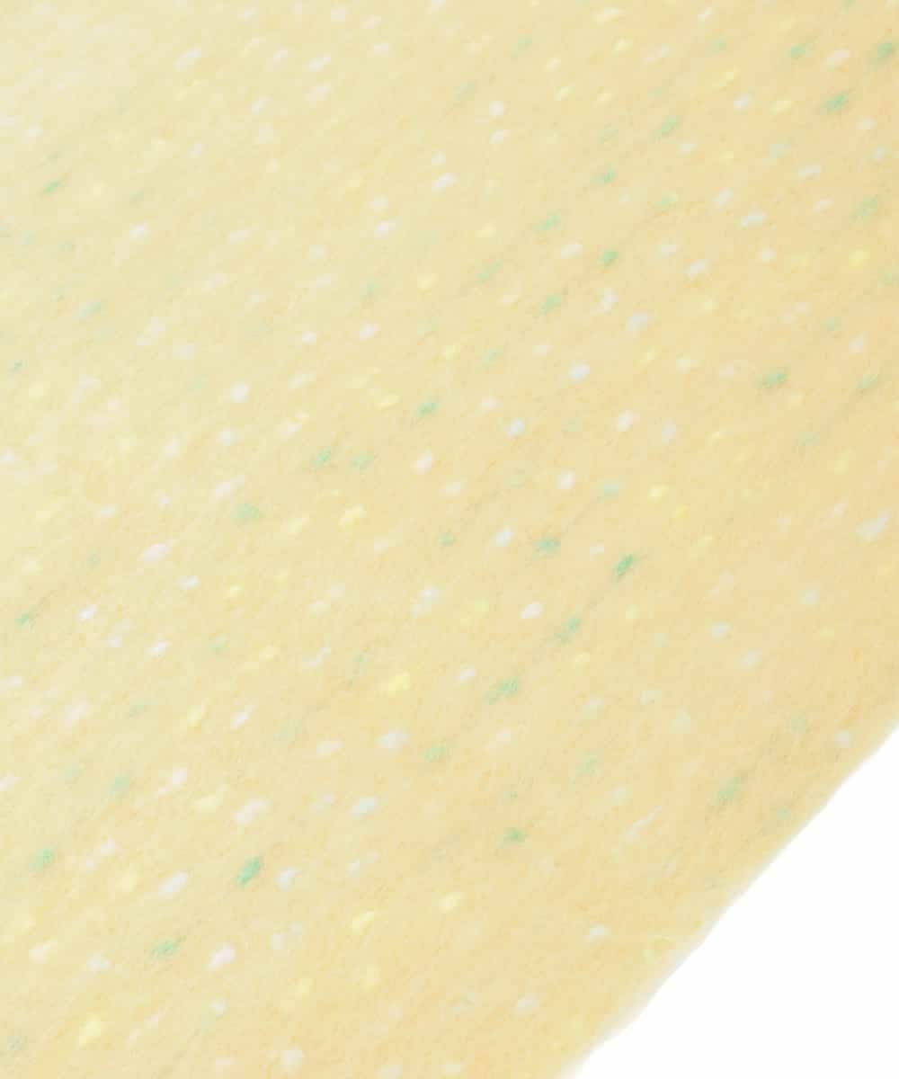 OZ3AD15049 eur3(エウルキューブ) カラーネップロングフリンジデザインマフラー ライトイエロー