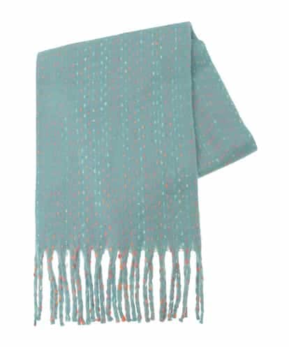 OZ3AD15049 eur3 カラーネップロングフリンジデザインマフラー