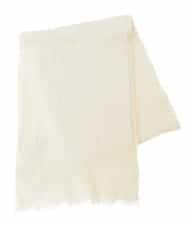 OZ3AD16049 eur3(エウルキューブ) ブークレニットマフラー アイボリー