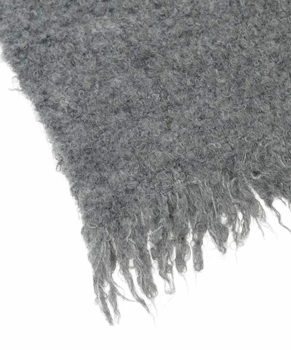 OZ3AD16049 eur3(エウルキューブ) ブークレニットマフラー グレー