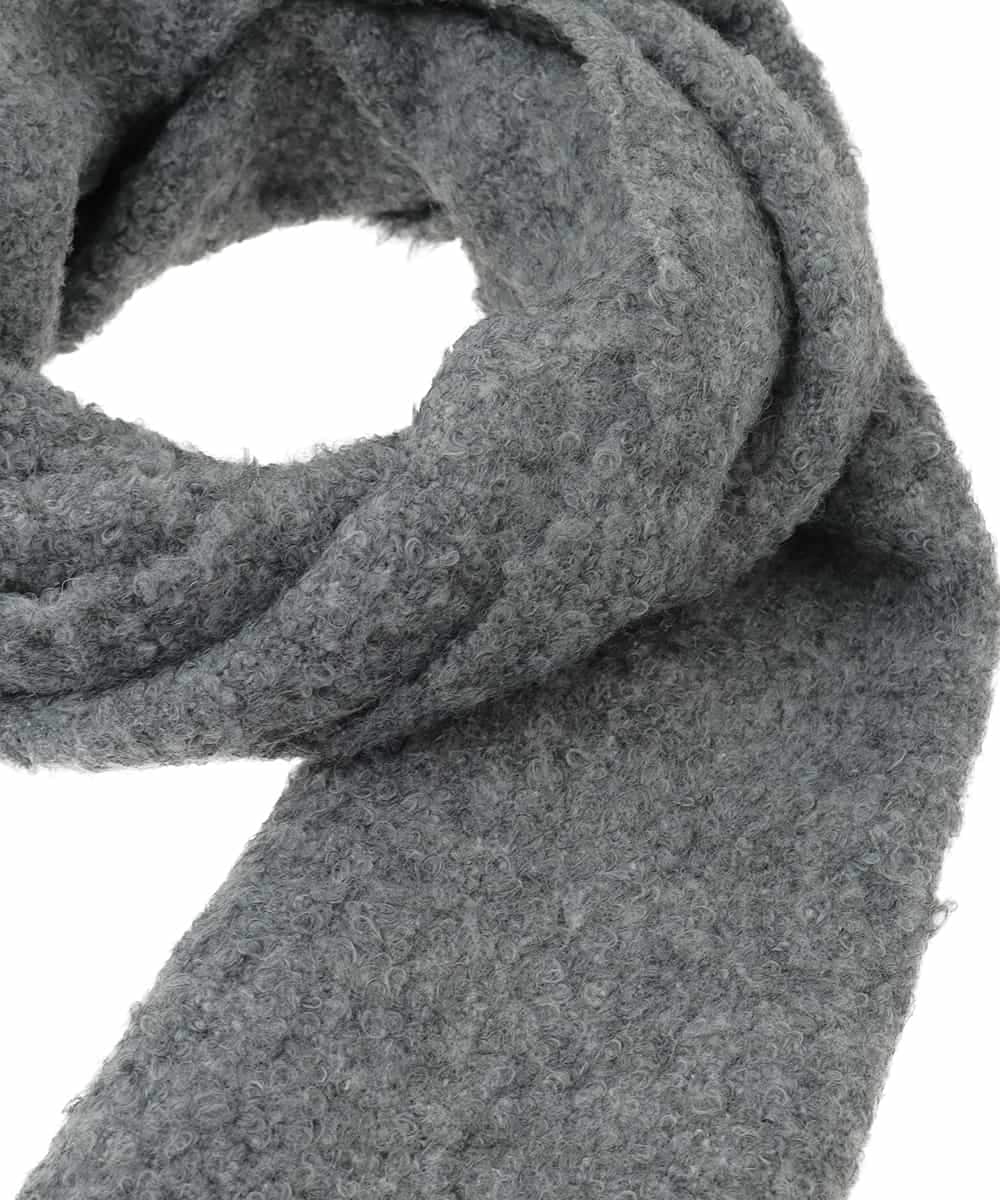 OZ3AD16049 eur3(エウルキューブ) ブークレニットマフラー グレー