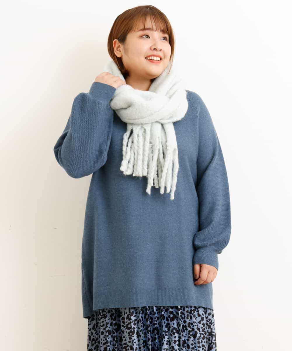 OZ3AP22035 eur3(エウルキューブ) ふわもこマフラー ライトグリーン(30)