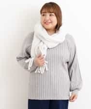 OZ3AP22035 eur3(エウルキューブ) ふわもこマフラー アイボリー(80)