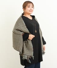 OZ3AS22045 eur3(エウルキューブ) リバーシブルポンチョストール グリーン(35)