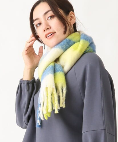 OZ3AV20044 eur3 カラーチェックデザインマフラー