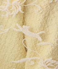 OZ3DD03054 eur3(エウルキューブ) コットン刺繍シアー猫ストール アイボリー