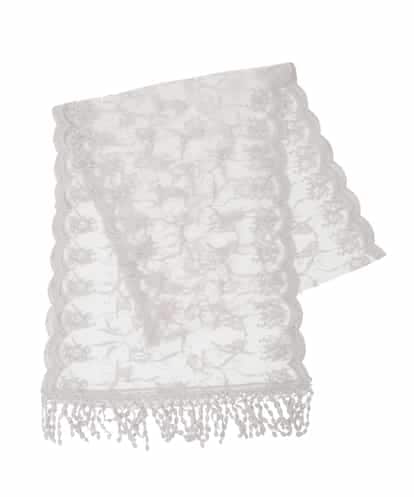 OZ3DD03054 eur3 コットン刺繍シアー猫ストール