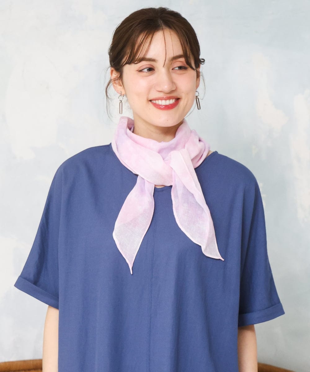 OZ3ED04039 eur3(エウルキューブ) エアリーグラデーションストール ピンク