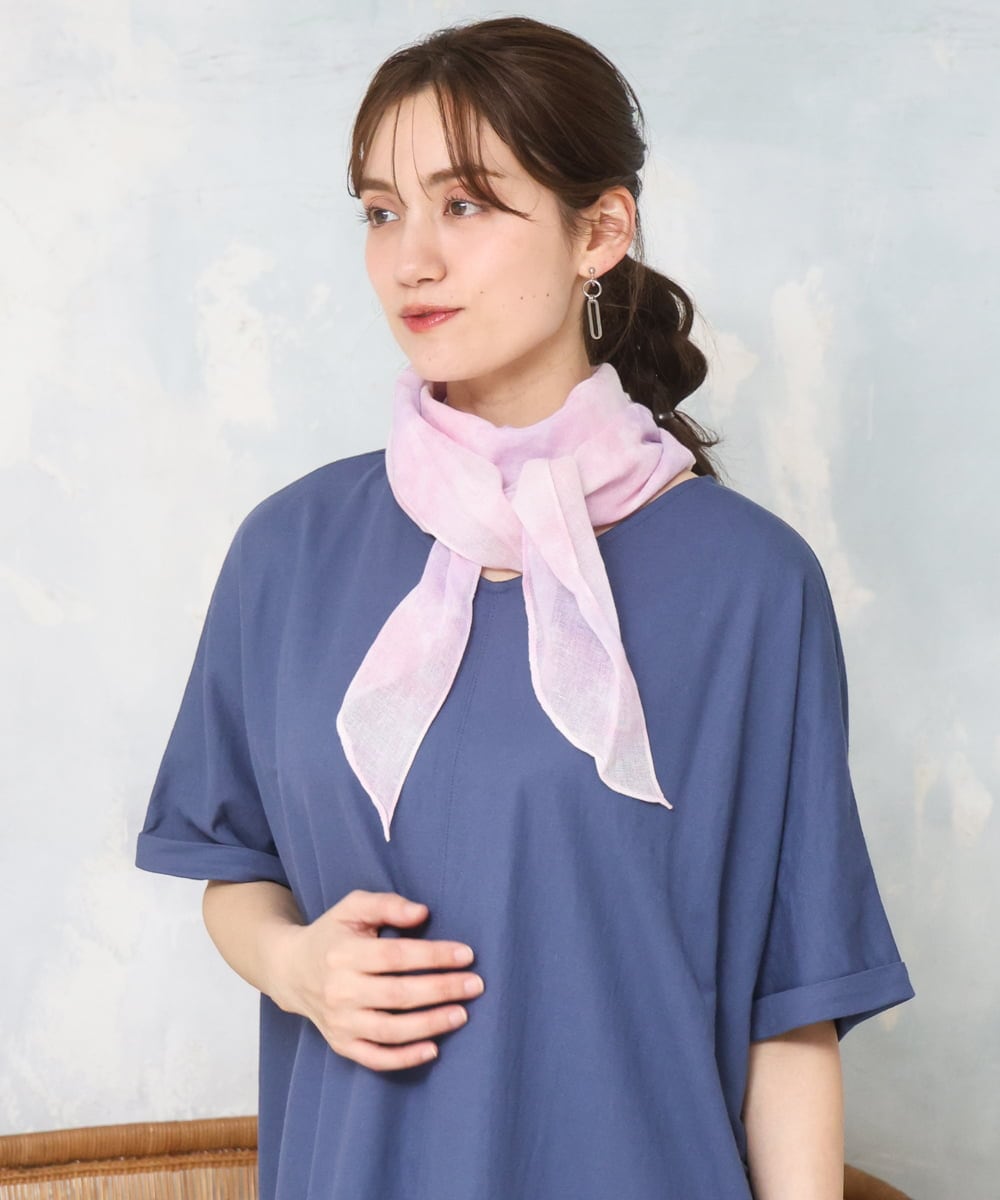 OZ3ED04039 eur3(エウルキューブ) エアリーグラデーションストール ピンク