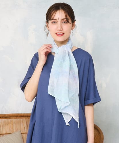 OZ3ED04039 eur3 エアリーグラデーションストール