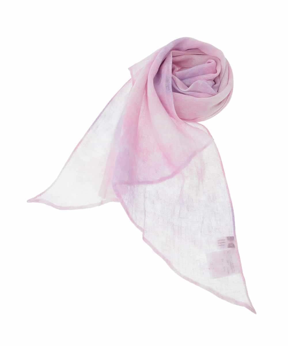 OZ3ED04039 eur3(エウルキューブ) エアリーグラデーションストール ピンク