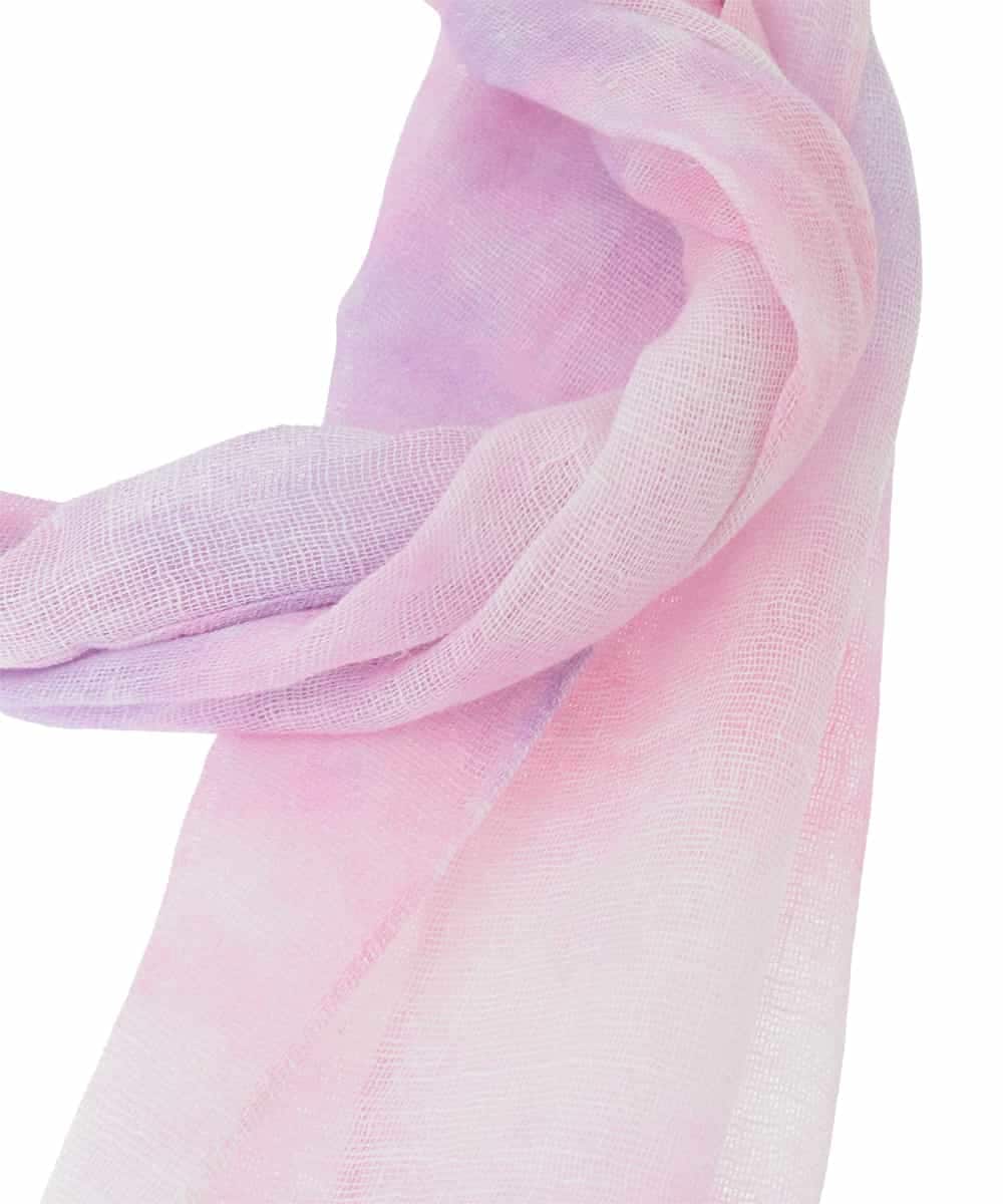 OZ3ED04039 eur3(エウルキューブ) エアリーグラデーションストール ピンク