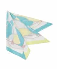 OZ3ED05049 eur3(エウルキューブ) チェーンプリント大判スカーフ グリーン