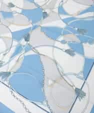 OZ3ED05049 eur3(エウルキューブ) チェーンプリント大判スカーフ ネイビー