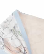 OZ3FD06034 eur3(エウルキューブ) 【接触冷感】フラワープリントマグネットスカーフ ライトブルー