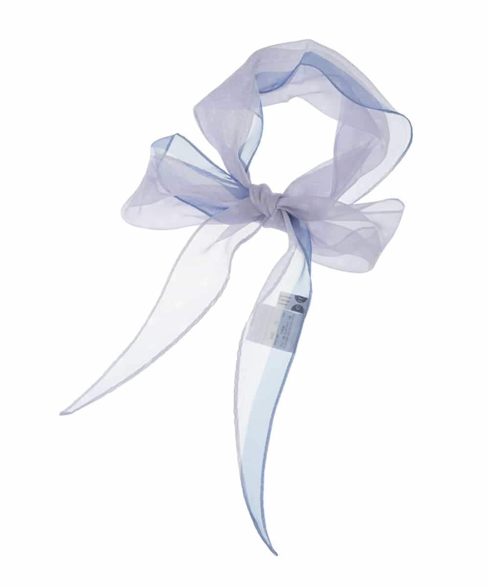 OZ3FS05035 eur3(エウルキューブ) シアードットアクセントスカーフ ラベンダー(60)