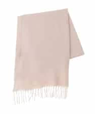 OZ3LA09049 eur3(エウルキューブ) フリンジニットマフラー ピンク