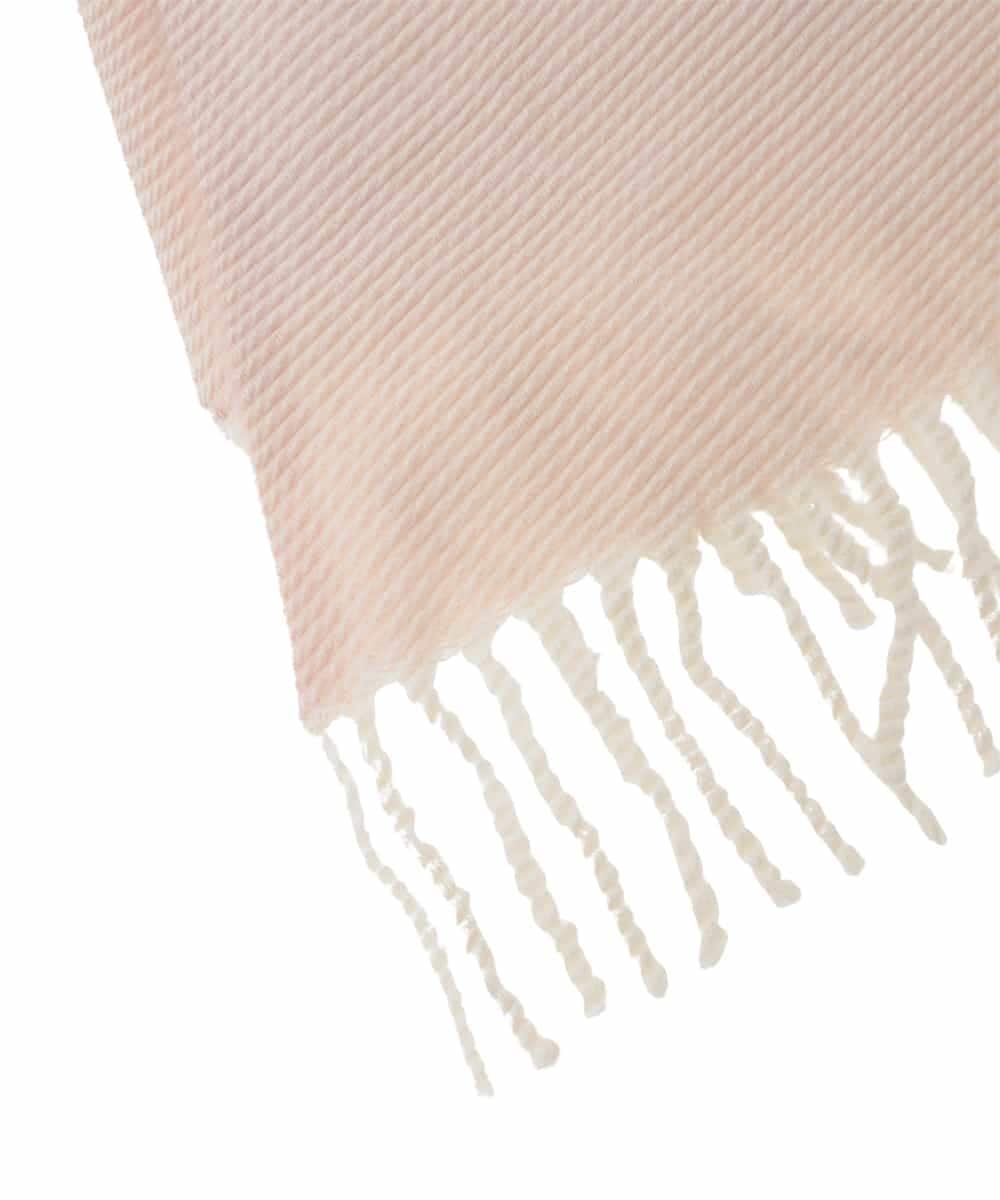 OZ3LA09049 eur3(エウルキューブ) フリンジニットマフラー ピンク