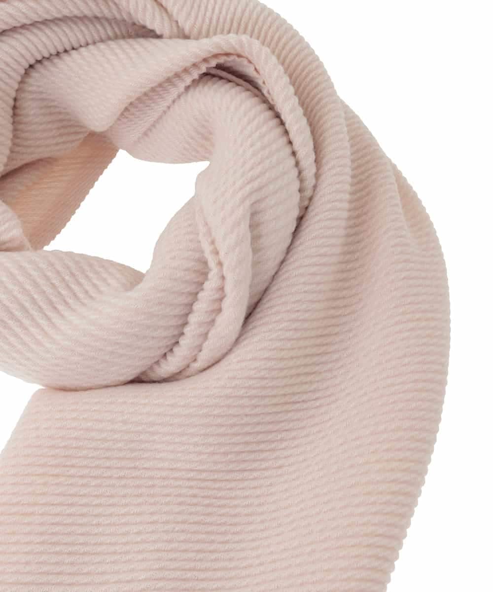 OZ3LA09049 eur3(エウルキューブ) フリンジニットマフラー ピンク