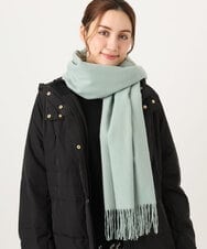 OZ3LA10039 eur3(エウルキューブ) カシミヤタッチストール ライトグリーン