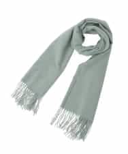 OZ3LA10039 eur3(エウルキューブ) カシミヤタッチストール ライトグリーン