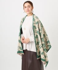 OZ3LA11054 eur3(エウルキューブ) ハート柄ストール グリーン