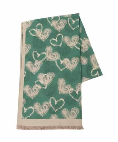 OZ3LA11054 eur3 ハート柄ストール