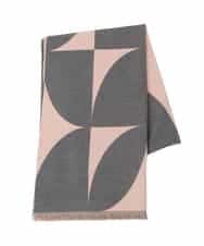 OZ3LA12054 eur3(エウルキューブ) モダン柄ストール ピンク