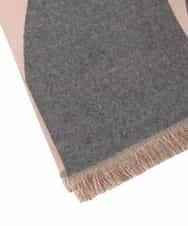 OZ3LA12054 eur3(エウルキューブ) モダン柄ストール ピンク