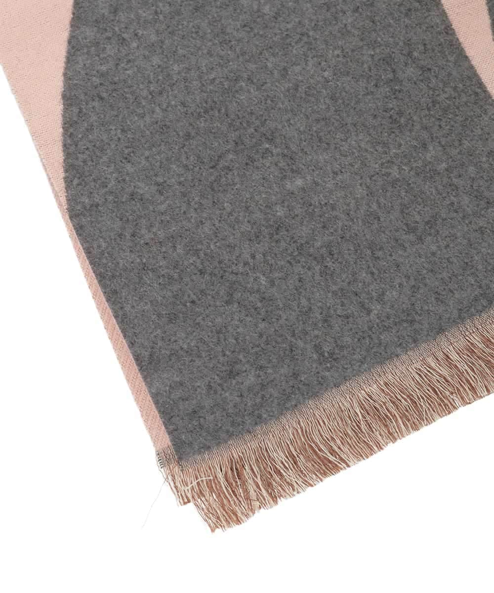 OZ3LA12054 eur3(エウルキューブ) モダン柄ストール ピンク