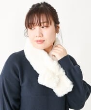 OZ3LS15039 eur3(エウルキューブ) ふわふわファーストール アイボリー(80)