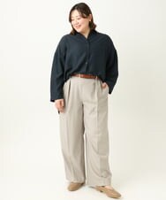 OZ4EA01054 eur3(エウルキューブ) 牛革ベーシックデザインベルト ブラウン(17）