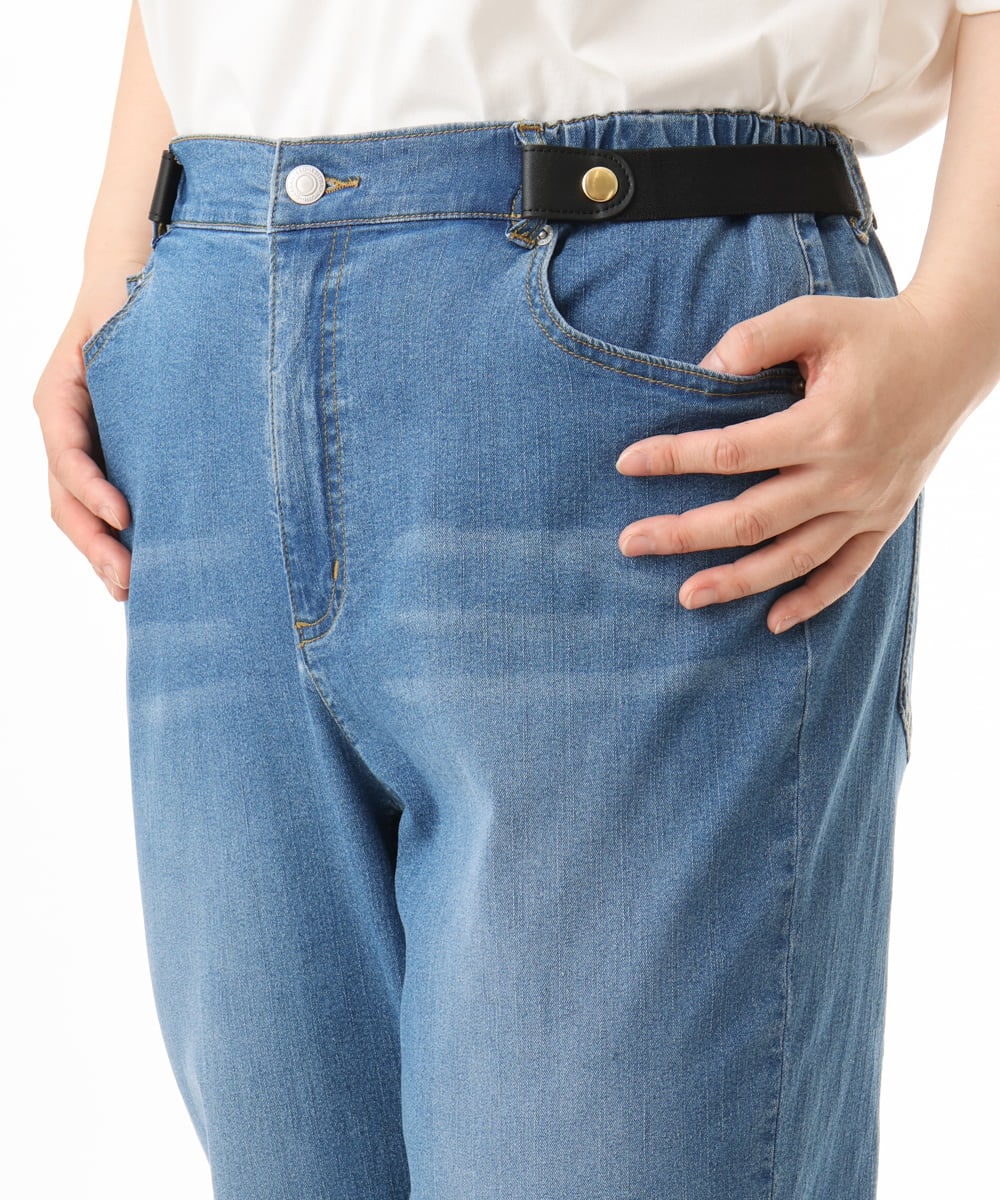 OZ4FD03034 eur3(エウルキューブ) プレーンスナップゴムベルト ブラック