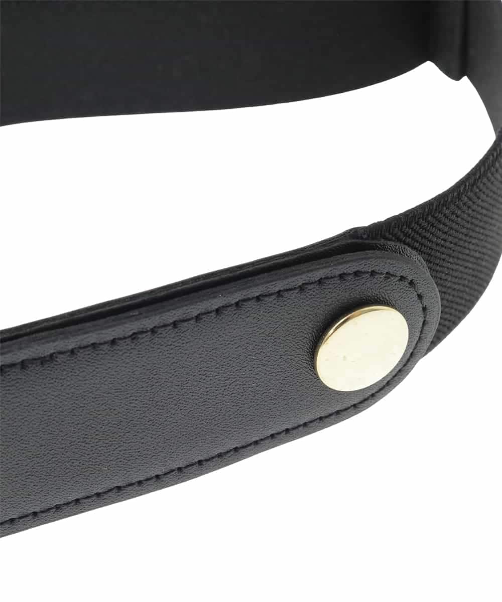 OZ4FD03034 eur3(エウルキューブ) プレーンスナップゴムベルト ブラック