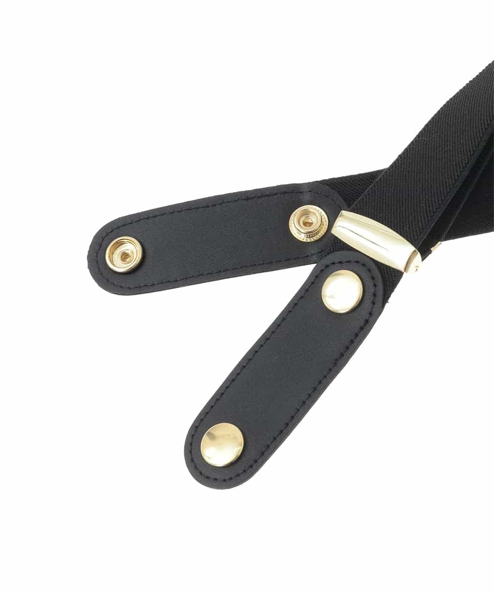 OZ4FD03034 eur3(エウルキューブ) プレーンスナップゴムベルト ブラック