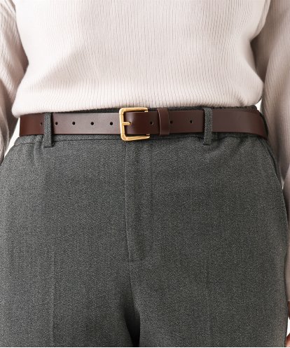 OZ4LD04054 eur3 【牛革】スクエアバックルベルト