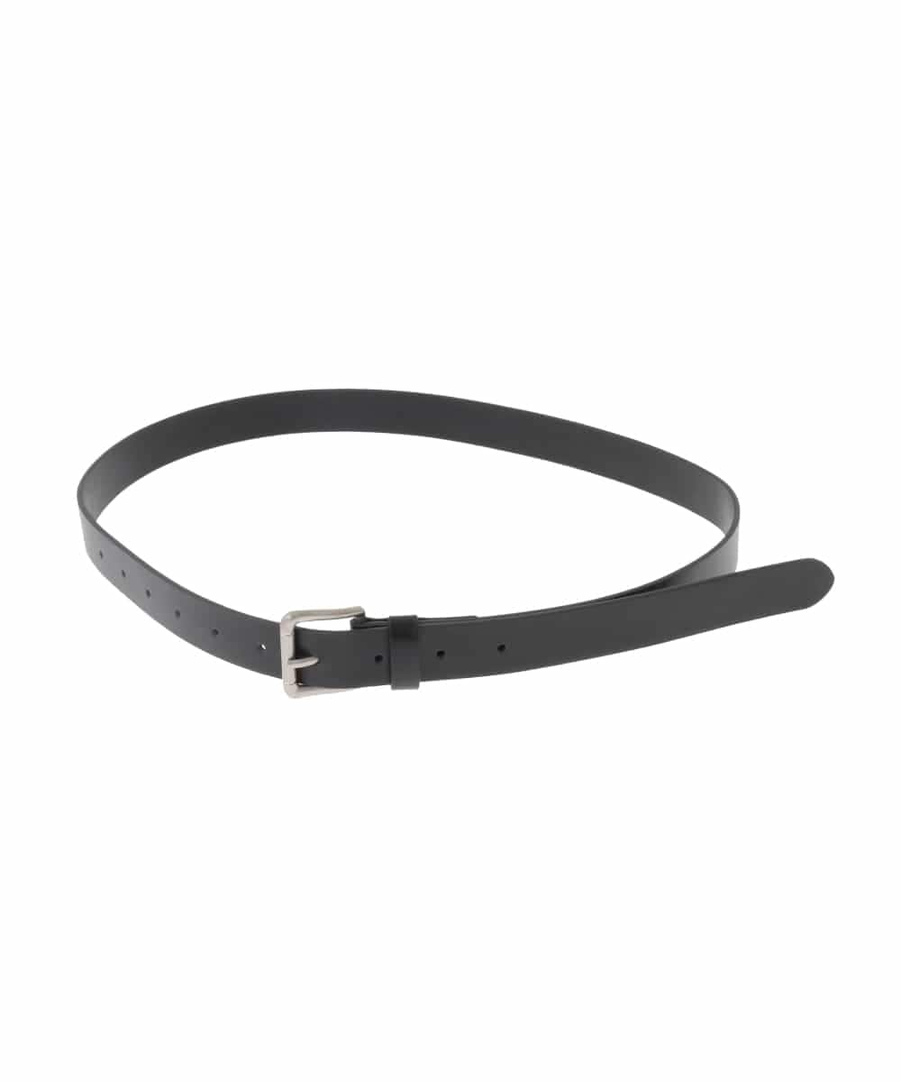 OZ4LD04054 eur3(エウルキューブ) 牛革スクエアバックルベルト ブラック