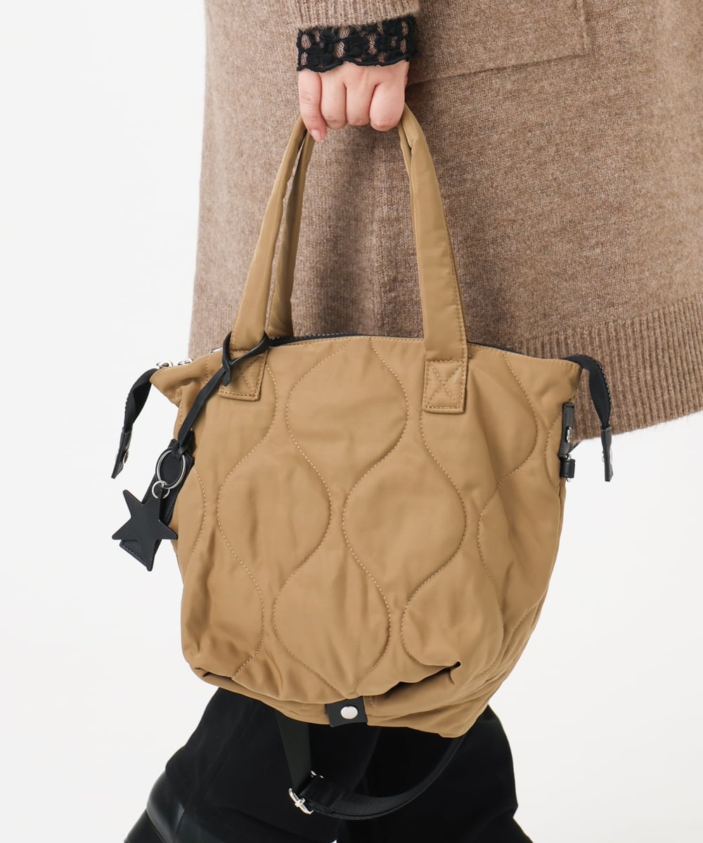 OZ5AD26079 eur3 【マルチWAY】キルティングフラットバッグ