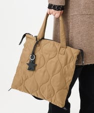 OZ5AD26079 eur3(エウルキューブ) 【マルチWAY】キルティングフラットバッグ ベージュ