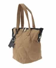 OZ5AD26079 eur3(エウルキューブ) 【マルチWAY】キルティングフラットバッグ ベージュ