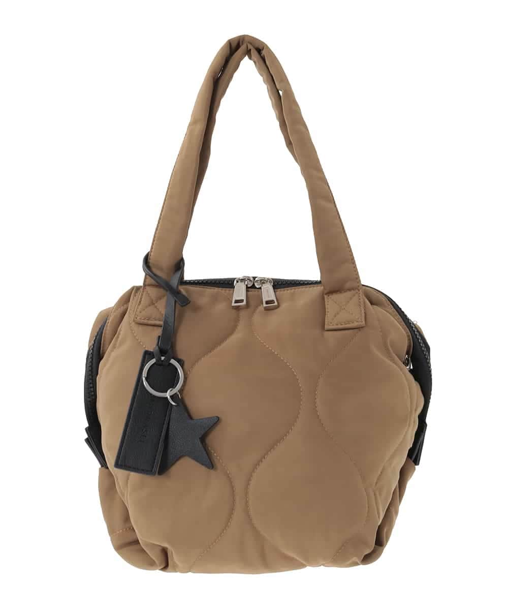 OZ5AD26079 eur3(エウルキューブ) 【マルチWAY】キルティングフラットバッグ ベージュ