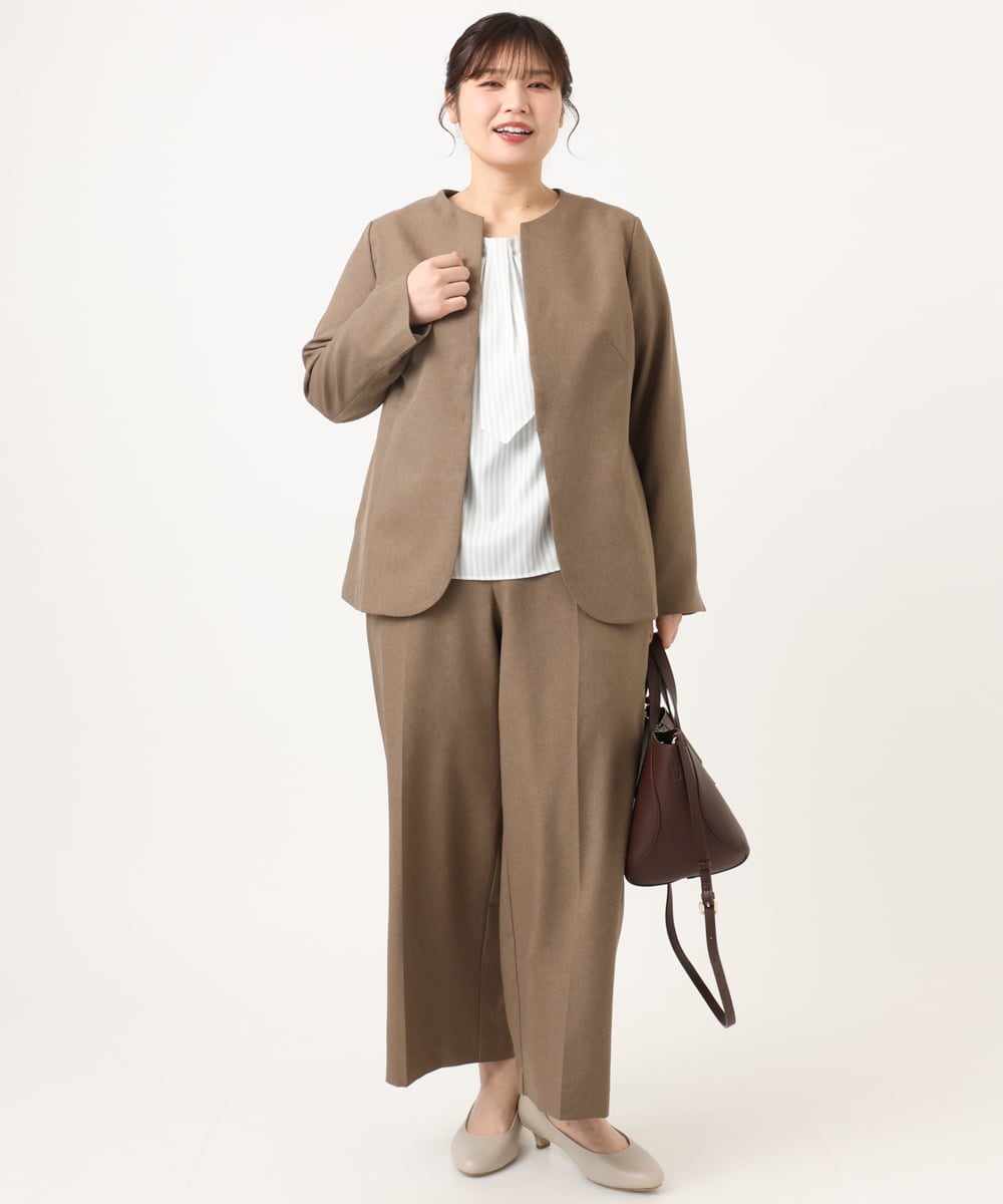 OZ5AD28089 eur3(エウルキューブ) 【2WAY】フェイクレザースクエアデザインバッグ ブラウン