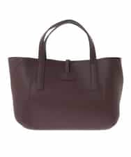 OZ5AD28089 eur3(エウルキューブ) 【2WAY】フェイクレザースクエアデザインバッグ ブラウン