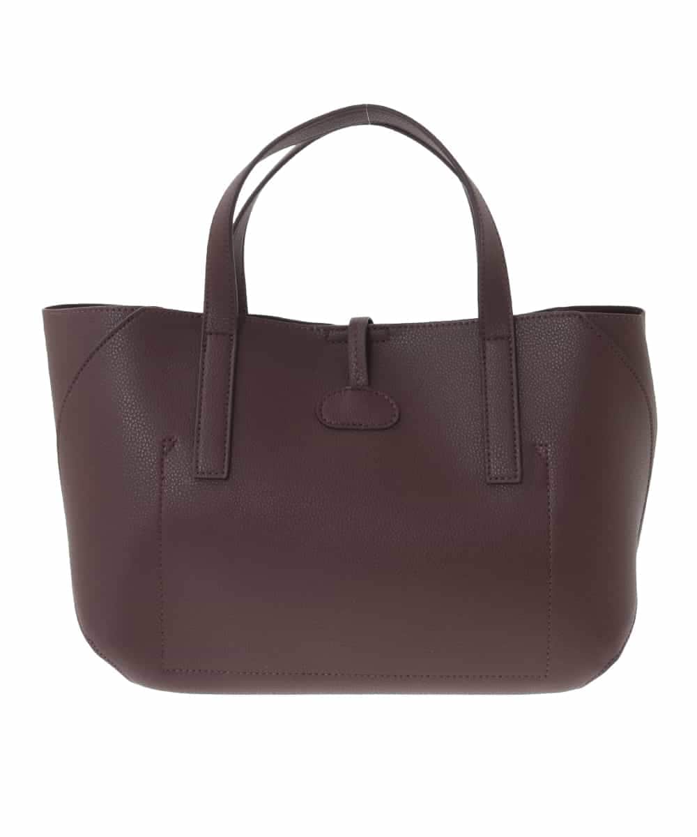 OZ5AD28089 eur3(エウルキューブ) 【2WAY】フェイクレザースクエアデザインバッグ ブラウン