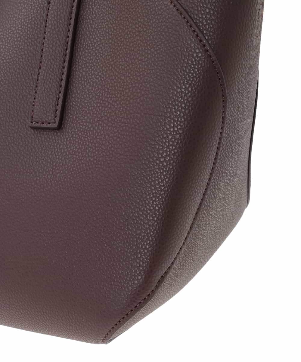 OZ5AD28089 eur3(エウルキューブ) 【2WAY】フェイクレザースクエアデザインバッグ ブラウン