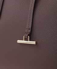 OZ5AD28089 eur3(エウルキューブ) 【2WAY】フェイクレザースクエアデザインバッグ ブラウン