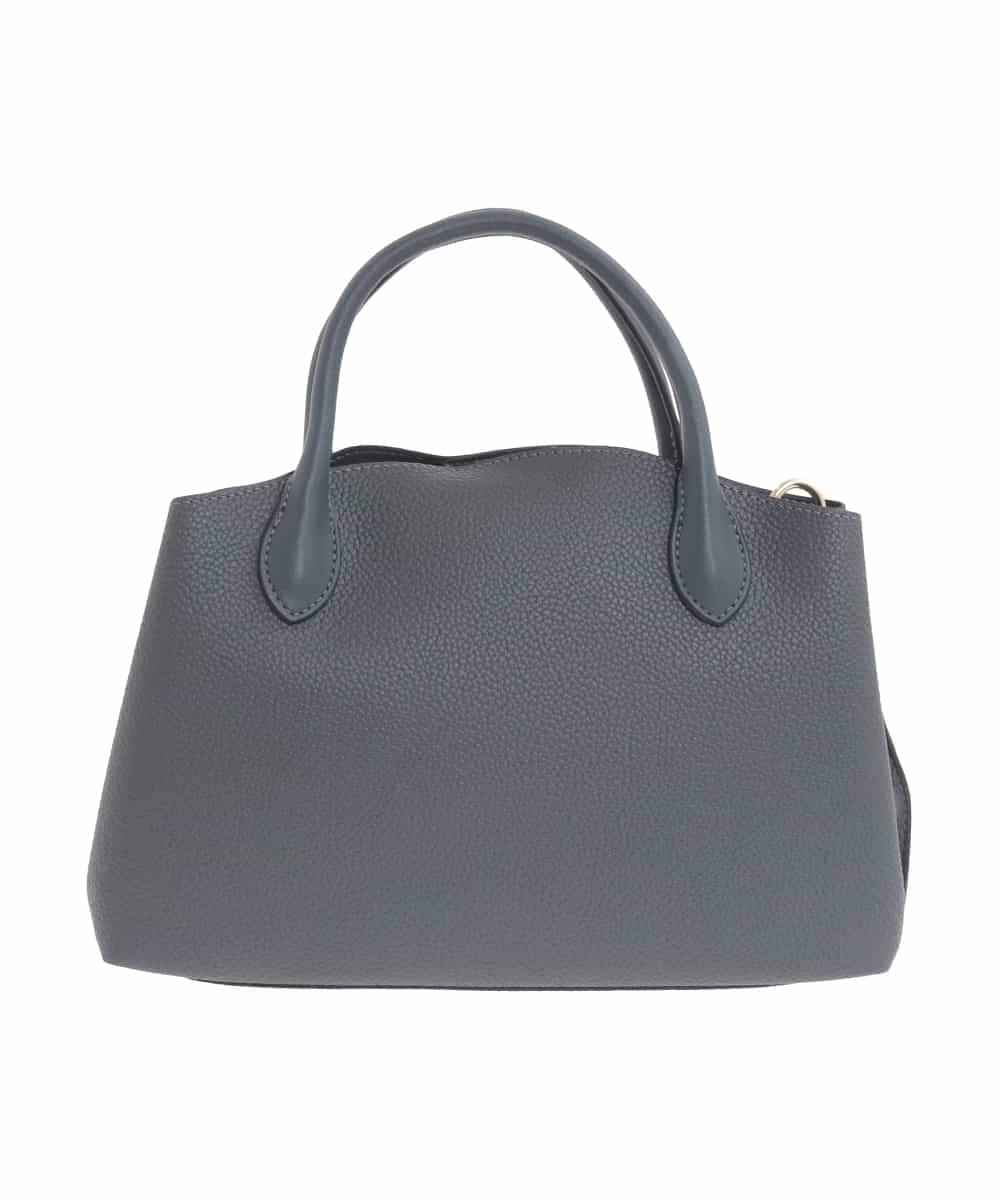 OZ5BD29089 eur3(エウルキューブ) 【2WAY】レザー調コンパクトトートバッグ グレー