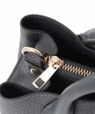 OZ5BD29089 eur3(エウルキューブ) 【2WAY】レザー調コンパクトトートバッグ グレー