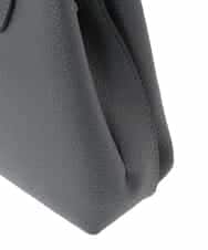 OZ5BD29089 eur3(エウルキューブ) 【2WAY】レザー調コンパクトトートバッグ グレー