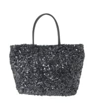 OZ5BD30054 eur3(エウルキューブ) 【2WAY】スパンコールミニトートバッグ ネイビー